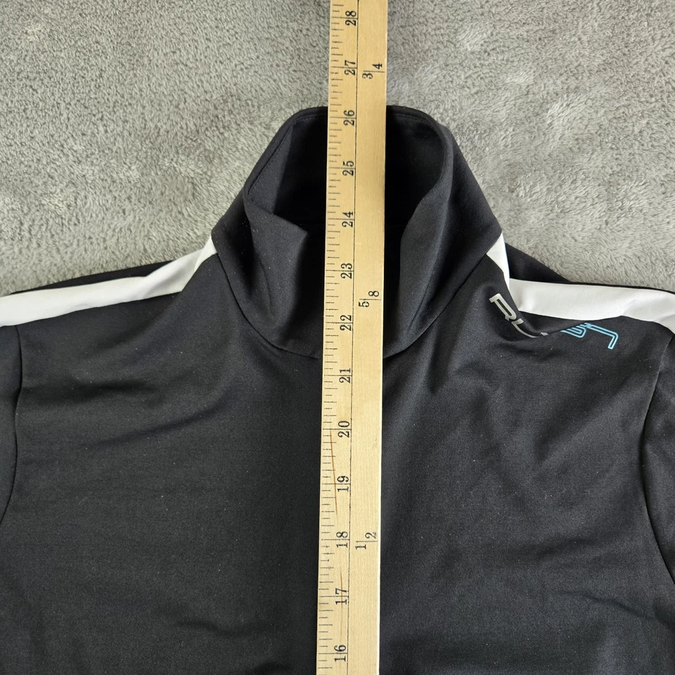 Top RLX Ralph Lauren para mujer pequeño negro 1/4 cremallera cuello falso ropa deportiva Foto 4 de 4