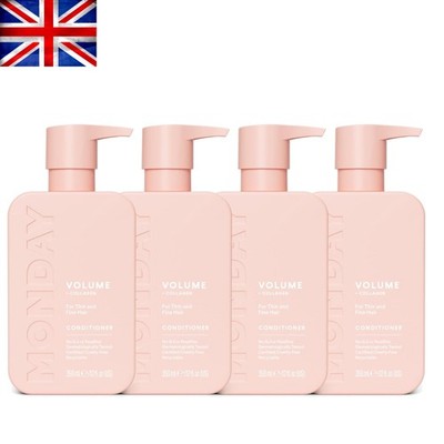 4 x 350 ml Conditioner mit Kokosöl für Volumen feines Haar