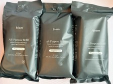 3 Pack Biodegradable All-Purpose Wipes Pack Refill - Eco-Friendly Fragrance Free