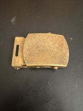 Vintage U.S. Military Style Solid Brass Belt Buckle