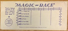 1940s Magic-Race Cigarette Paper Horse Race Game Gambling