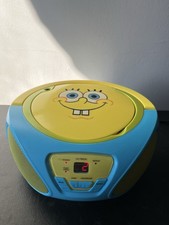 RARE SpongeBob SquarePants FM/AM Radio CD Player Boom Box WORKS