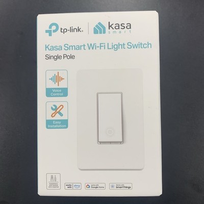 H-3. TP Link Kasa Smart Light Switch HS200, Single Pole 2.4GHz Wi-Fi