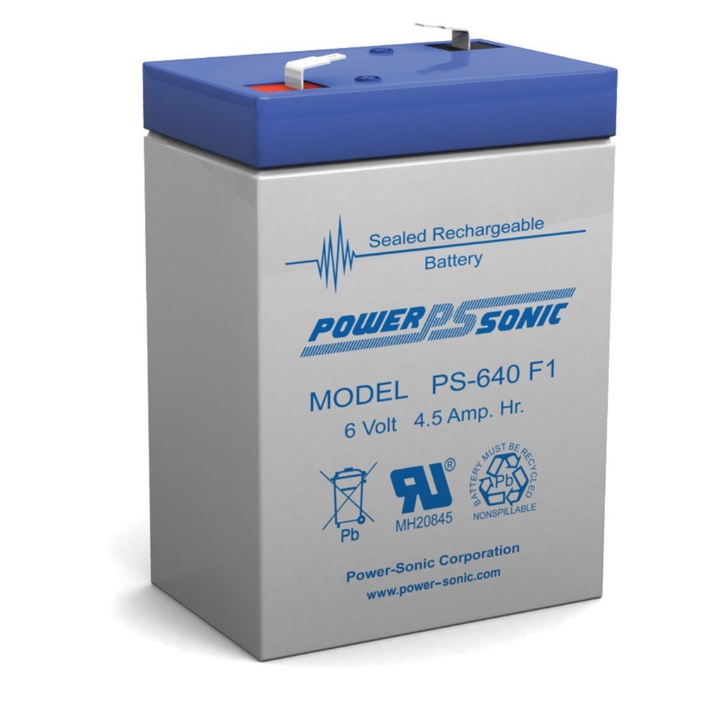 Power-Sonic PS-640F176-6V 4.5AH SLA Replacement Battery for Omnibot 2000