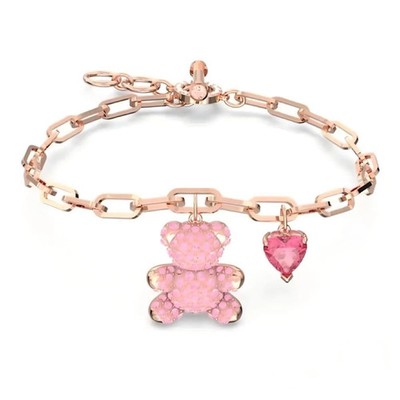 Swarovski Teddy Heartwarming Bear Charm Necklace with Box