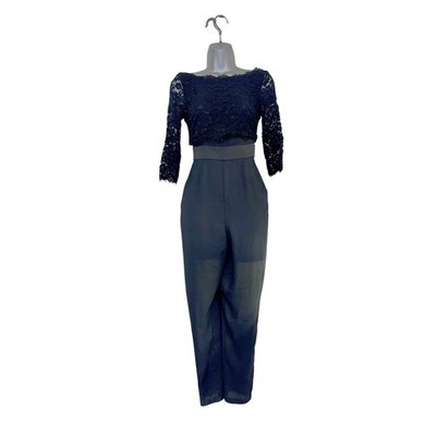 COAST black 8-10 Sleeve Lace Jumpsuit summer pockets wedding evening graduation 