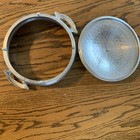 Vintage Pewter Casserole Holder With Lid And Handles. 8in diameter rim — photo 3