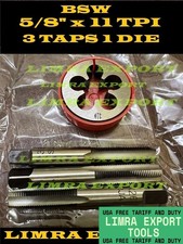 BSW LEFT HAND BRITISH STANDARD WHITWORTH TAP 11 TPI TAP DIE 5/8" TAP AND DIE SET