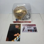 Joe Montana Notre Dame Signed Mini HOF Riddell Football Helmet with COA