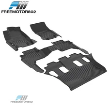 Fits 24-25 Lexus GX550 7-Seats Floor Mats TPE 3D Carpets Heavy Duty Car Liner