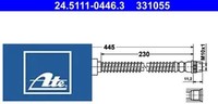 ATE 24.5111-0446.3 Bremsschlauch FüR Citroen FüR Peugeot