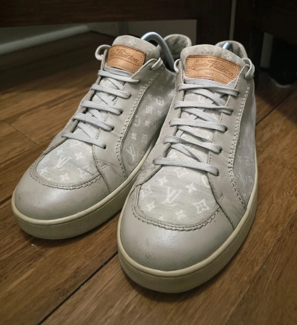 Louis Vuitton Leather Upper Gray Casual Shoes for Men for sale | eBay