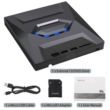 5 in1 USB 3.0 External CD DVD Drive Player Device Accessories For Laptop Desktop