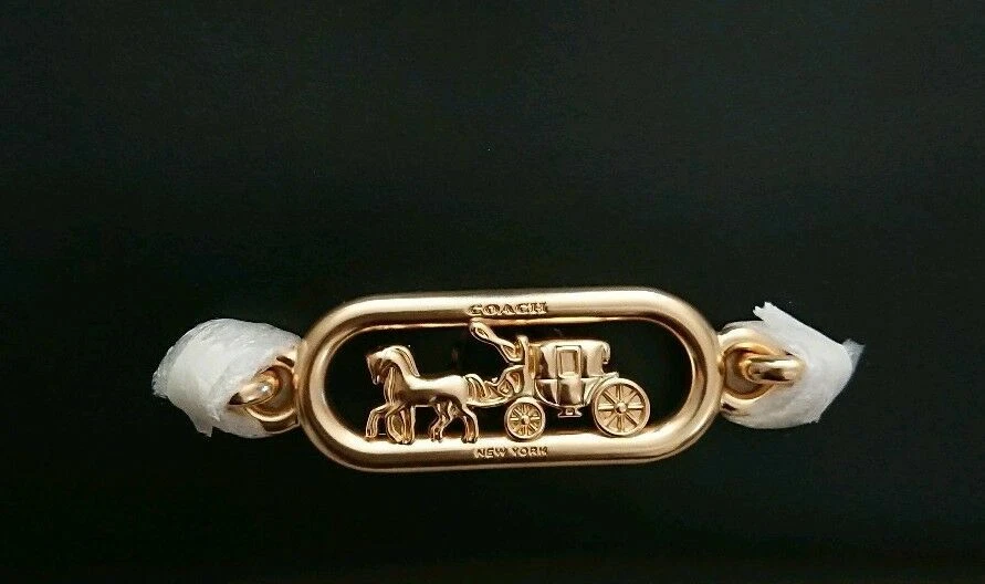 CATENA COACH TRACOLLA FRIZIONE CATENA FLOCCATA VELLUTO PELLE DI VITELLO $295