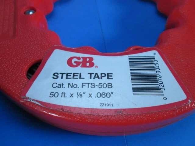 GB Gardner Bender 50 Steel Fish Tape FTS 50B 1 8