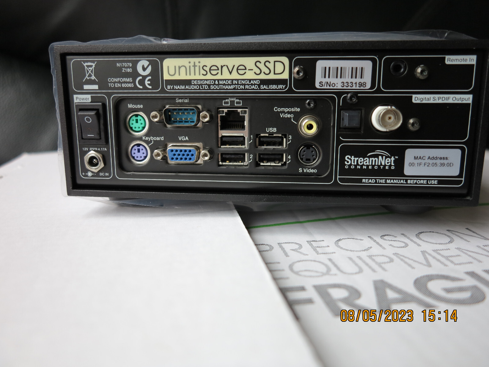Naim Audio UnitiServeSSD Serial number 333198 Purchased new and never