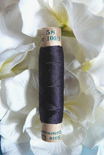 930BBIS Superb Coil Wire Silk Gutermann Laska " Violet " N° 58 - Picture 2 of 2