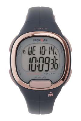 Timex Orologio Digitale Donna Ironman Sleek - Cinturino In Silicone Rosa, Impermeabile 10 ATM, Cronometro E Allarme