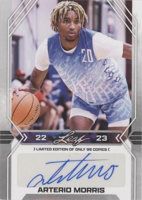 2022-23 Leaf Draft - Arterio Morris #BA-AM2 - 1 of 2