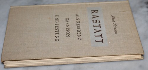sach buch alt a. neininger rastatt als residenz garnison festung 1961 selbst ver - Picture 5 of 7