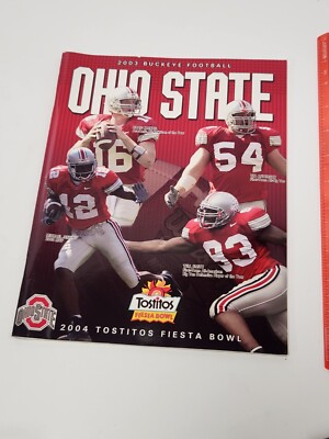 2004Tostitos Fiesta Bowl The Ohio State Buckeyes vs Kansas St. Official  Program