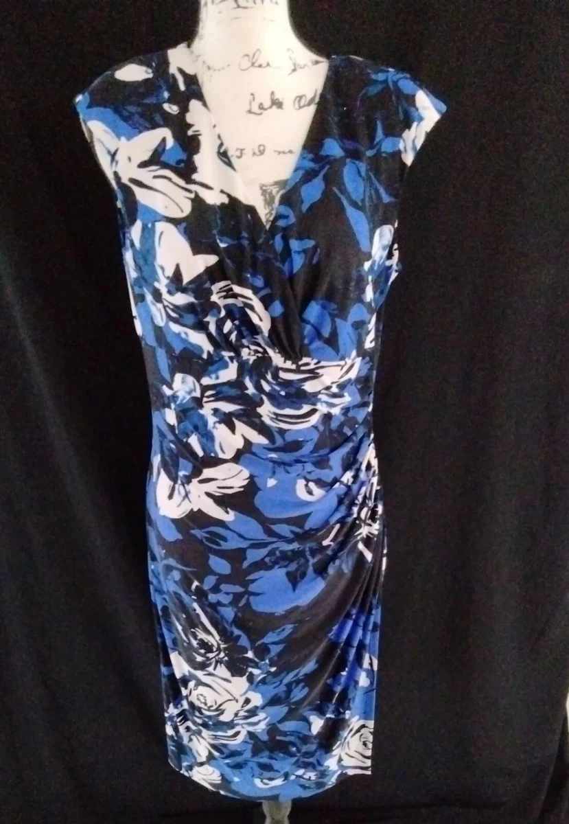 Ralph lauren best sale floral ruched dress