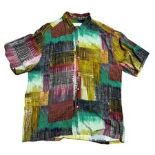 Jams World Men's Size Medium Aloha Short Sleeve Lightweight Retro Shirt USA