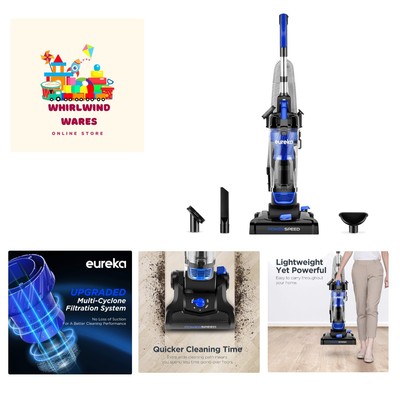 Lightweight Powerful Upright Vacuum Cleaner for Carpet and Hard Floor, PowerS...