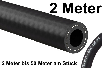 2 Meter Schlauch Benzinschlauch Ölschlauch Kraftstoffschlauch Dieselschlauch TOP