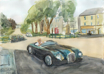 C Type Jag birthday card