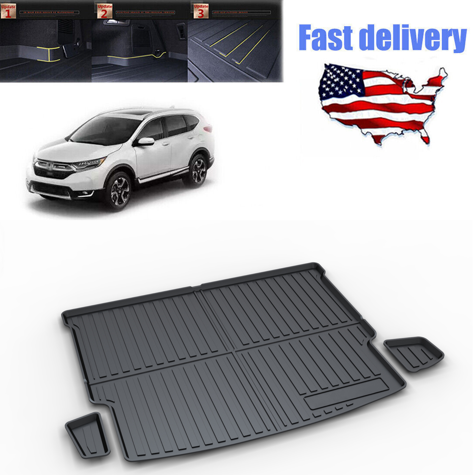 Waterproof Trunk Liner Mat for Nissan Rogue 2021-2025 Models