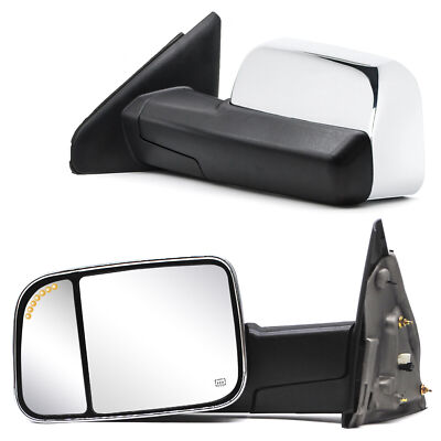 Tow Mirrors Dodge Ram Passenger Side (Right) Power Heated Towing Mirror For 2002-08 Dodge Ram 1500 & 2003-09 2500/3500 Tow Hooks Dodge Ram 1500 - Foto 3