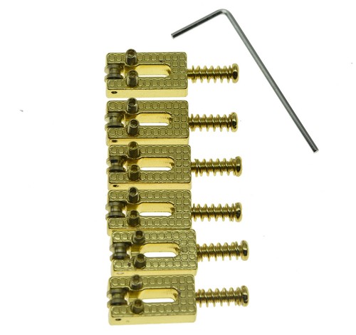 6 stücke E-gitarre Brücke Roller Sättel Brücke Sattel Set für Strat / Tele - Picture 6 of 24
