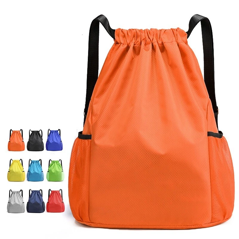 Drawstring Backpack Waterproof String Bag Sackpack Outdoor Travel Sports  School