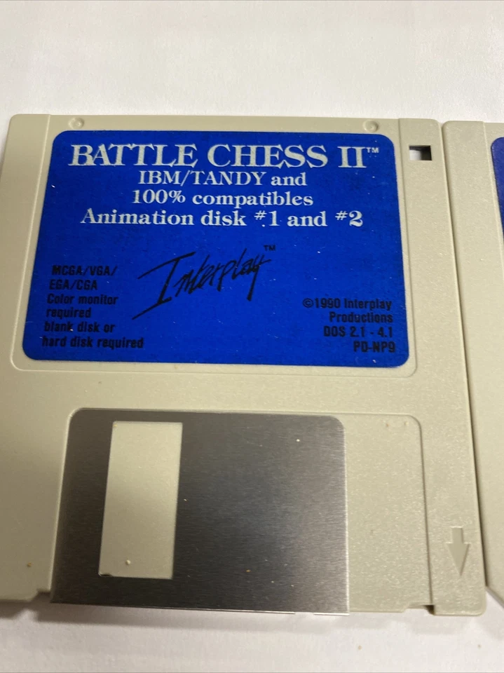 Disquetes Battle Chess II de 3,5 pulgadas solo IBM/Tandy por interacción Foto 2 de 3