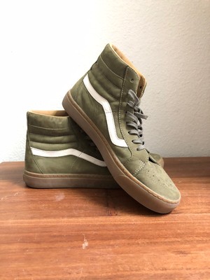army green high top vans