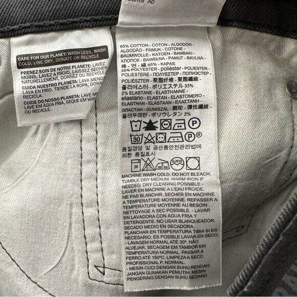 Levi's 541 Athletic Taper Jeans Grey Stretch Deni… - image 7