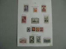 timbres français :  lot année 1946 YT n° 749 à 762 *