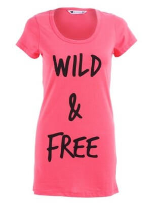 Atticus Wild and Free T-Shirt Longshirt Damen