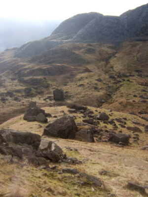 Photo 6x4 Boulder Valley Far End/SD3098 The Pudding Stone is at the foot c2009