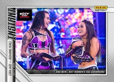 2022 PANINI INSTANT WWE #57 CORA JADE & ROXANNE PEREZ - NXT WOMEN'S CHAMPIONS