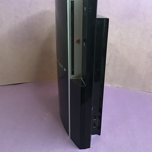 SONY PLAYSTATION 3 PS3 CECHL01 Black Console Only Working Tested 80GB