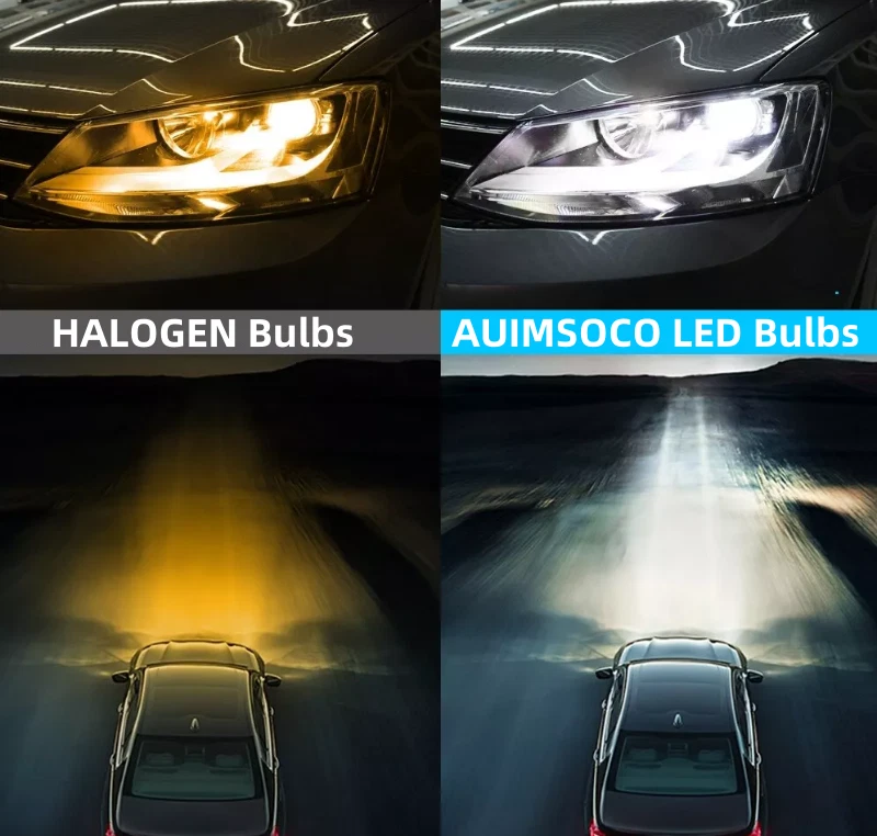 Combo 4x Faro LED Blanco KIT HAZ HI-LO Para GMC Sierra 1500 HD Classic 2007 Foto 3 de 4