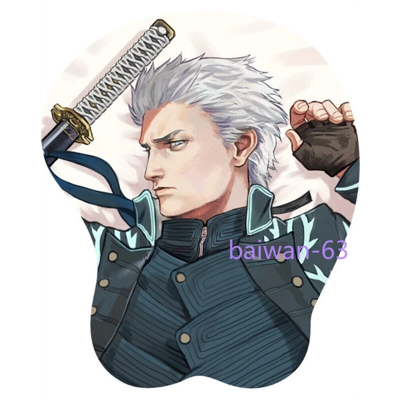 Devil May Cry Vergil Games Wrist Rest Support 3D Silicone Mouse Pad Mousepad NEW - Image 4 of 4
