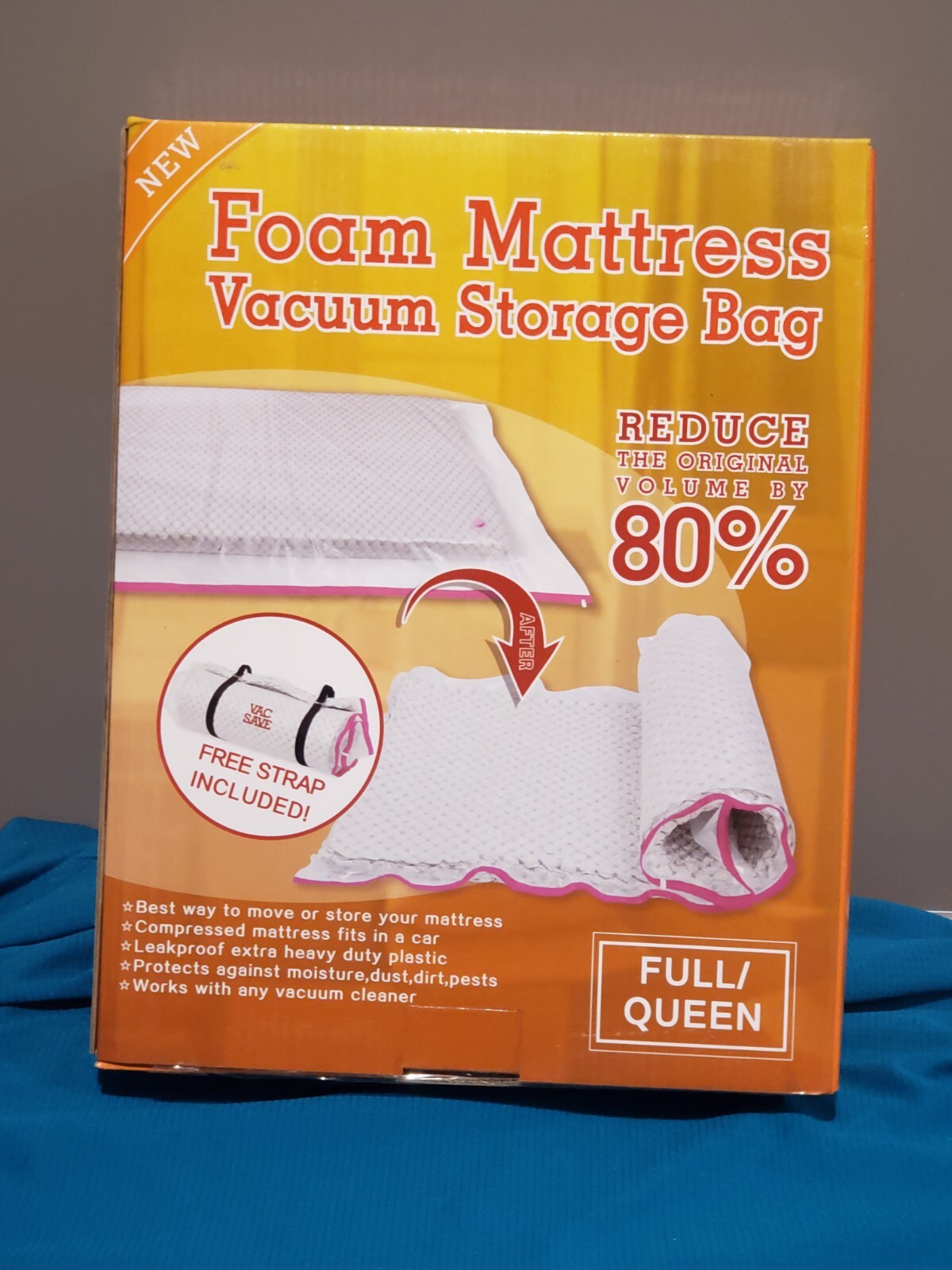 Foam Mattress Vacuum Storage Bag Full/ Queen