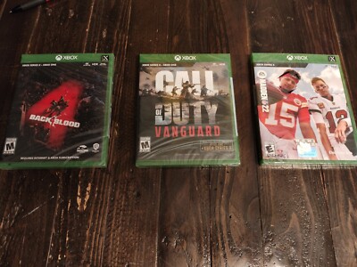 3 Game Xbox Series X LOT- Call Of Duty Vanguard,  BackBlood 4, Madden 22 (New)