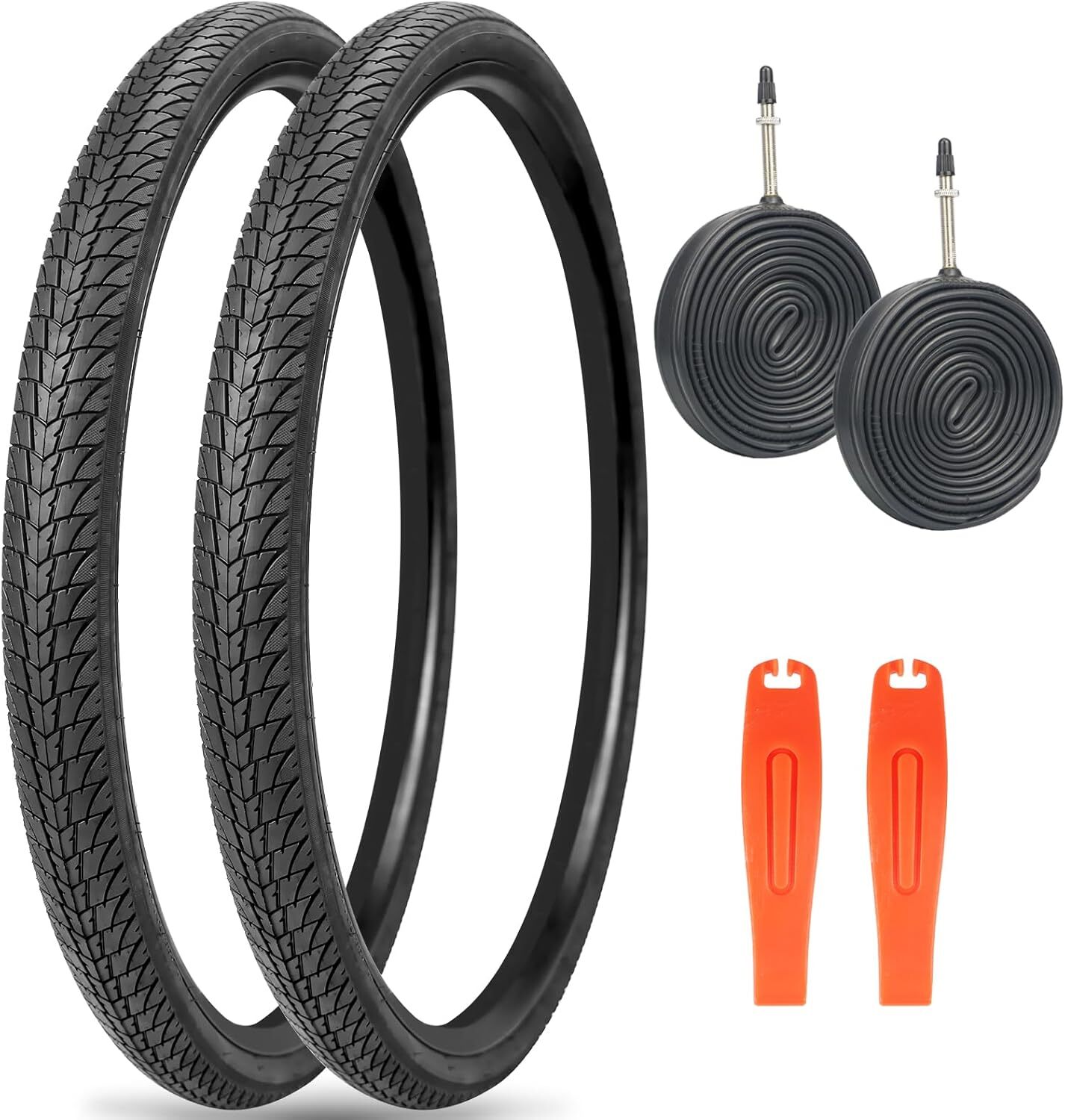 Two Pack 700C Road Bike Tires 700 X 38C Gravel Bicycle Tire with 2 Pack Inner...
