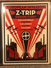 OBEY GIANT SHEPARD FAIREY Z-Trip European Invasion Signed/Numbered 2009