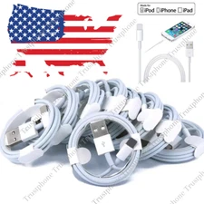USB Data Fast Charger Cable Cord For Apple iPhone 5 6 7 8 X 11 12 13 14 MAX Lot