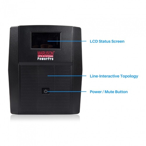 Maruson Pro-2000LCD UPS Battery Backup Power 2000VA 8 Outlet Surge Protector AVR - Picture 2 of 3
